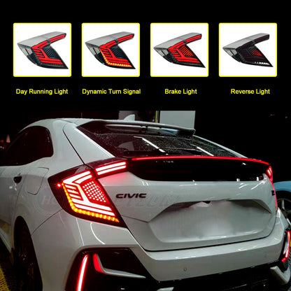 HCMOTIONZ Rear Lamp for Honda Civic Hatchback 2017-2021 Taillights