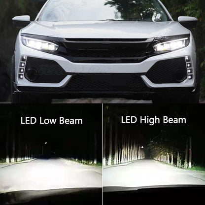 HCMOTION LED Headlights For Honda Civic 2016-2021 10th Gen Mustang Style DRL Start UP Animation