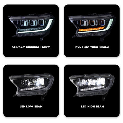 HCMOTION 2015-2020Headlights For Ford Ranger