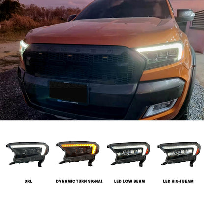 HCMOTION 2015-2020 Headlights For Ford Ranger