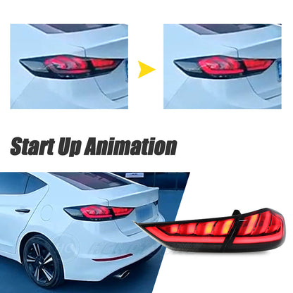 HCMOTION LED Tail Light For Hyundai Elantra 2016-2018