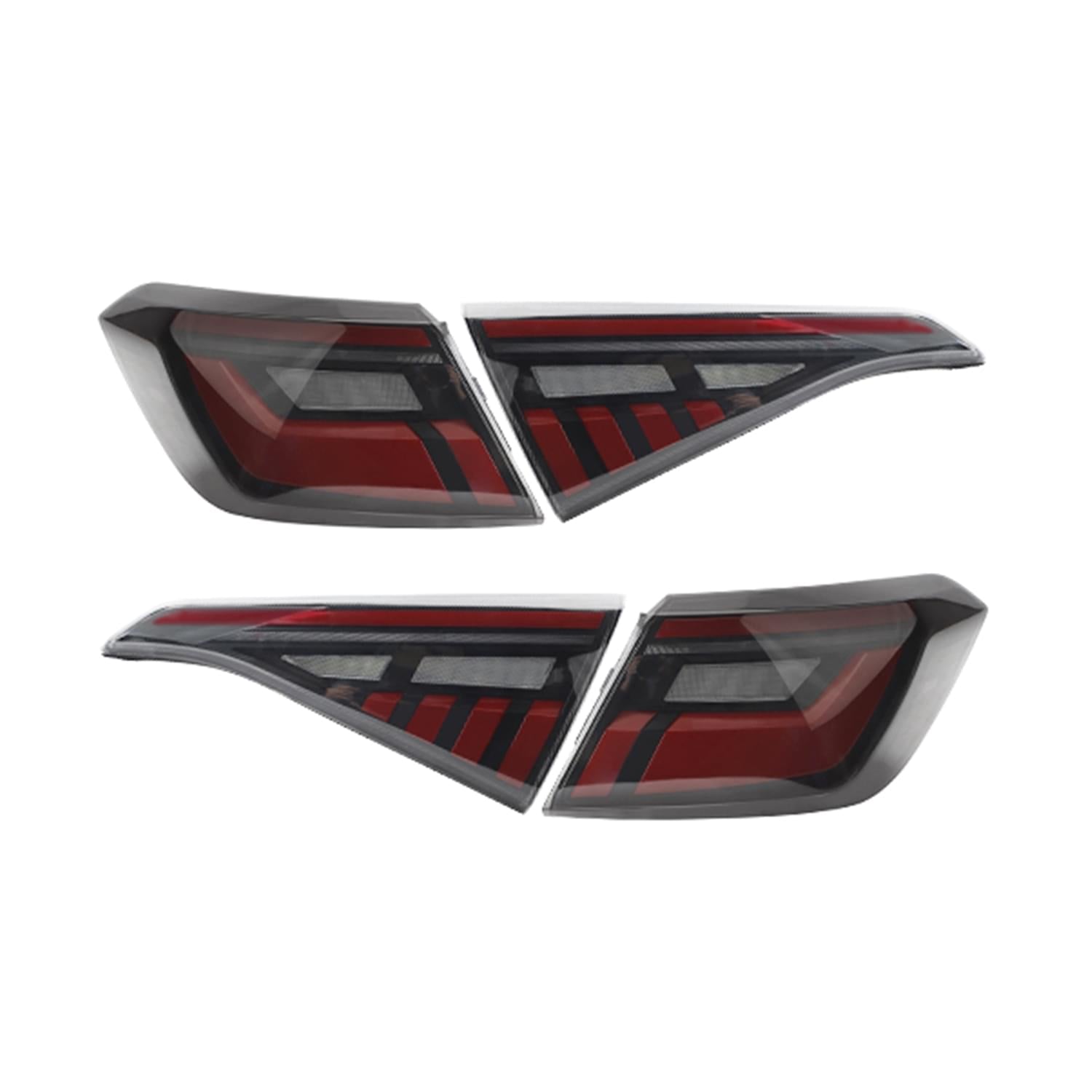 V1 LED Tail Lights For 2022-2025 Honda Civic Sedan – Smoked Lens, Black Housing
