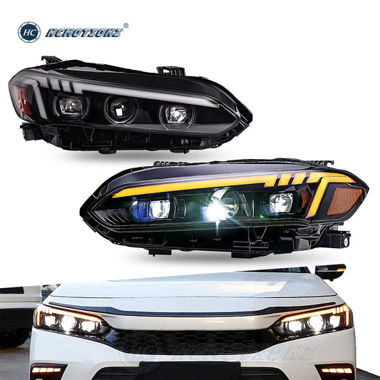 HCMOTION LED Headlights for 11th Gen Honda Civc 2022-2023 Start UP Animation