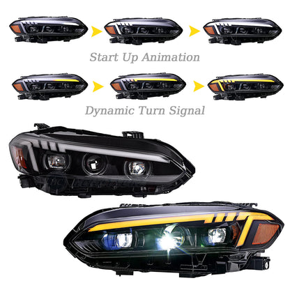 HCMOTION LED Headlights for 11th Gen Honda Civc 2022-2023 Start UP Animation