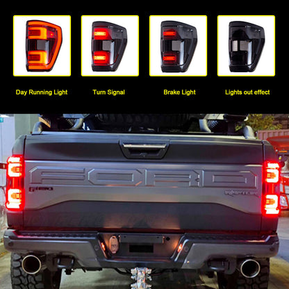 HCMOTIONZ LED Tail Lights for Ford F150 XLT 2021 2022 2023
