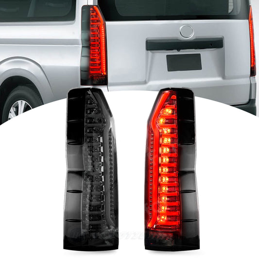HCMOTION LED Tail Lights For Toyota Hiace 6th H300 2019-2023 Sequential with Animation DRL