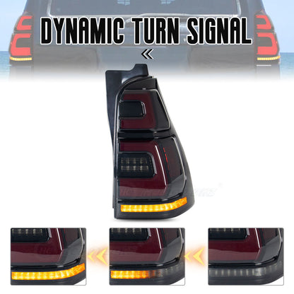 HCMOTION LED Tail Lights for Toyota 4Runner GEN 4 2003-2009 Start UP Animation New Brake