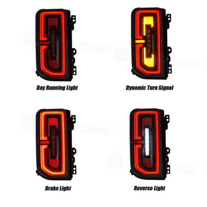 HCMOTION LED Tail Lights For Ford Bronco 6th Gen 2021-2024 Sequential Rear Lamps