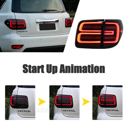 HCMOTION Led Tail Lights For Nissan Patrol 2012-2019