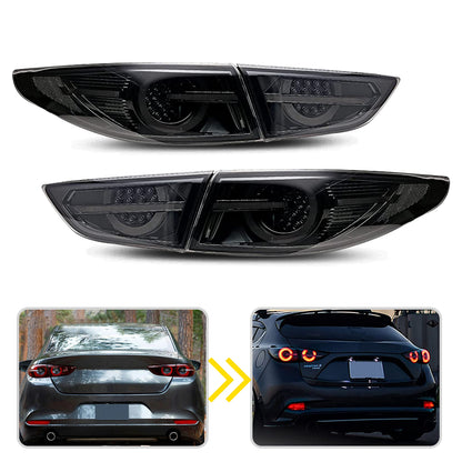 HCMOTION Tail Lights for Mazda 3 2019-2022