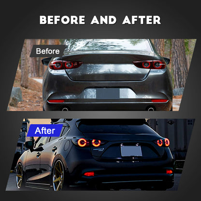 HCMOTION Tail Lights for Mazda 3 2019-2022