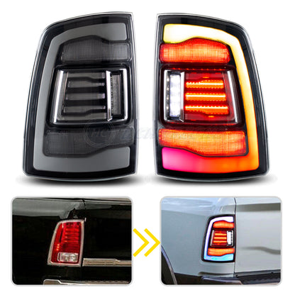 HCMOTION LED RGB Tail Lights for Dodge Ram 1500 2500 2009-2018