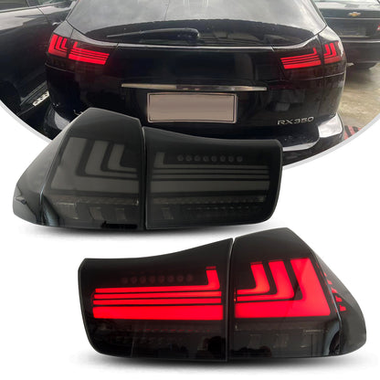 HCMOTION LED Tail Lights For Lexus RX 2003-2009 RX330 RX350 RX400h Start UP Animation