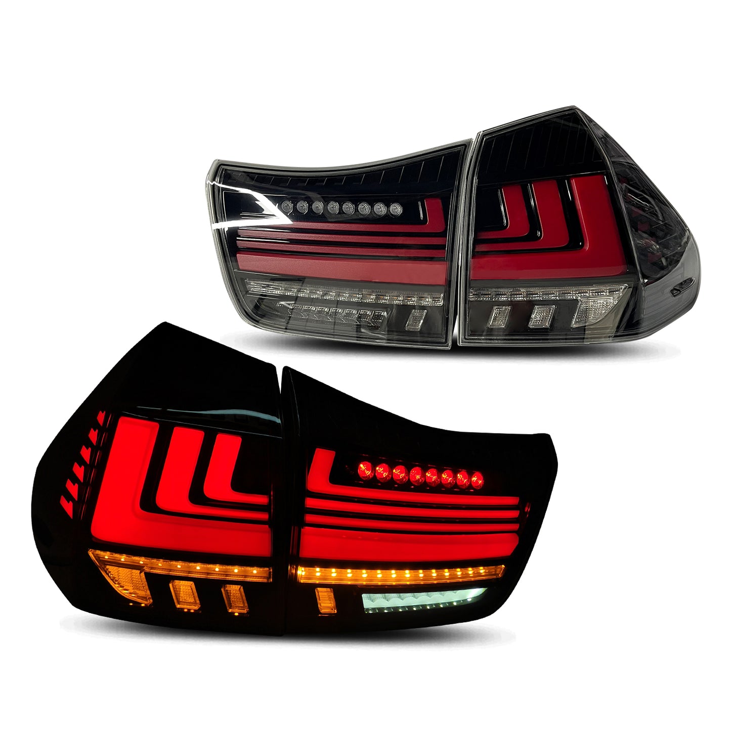 HCMOTION LED Tail Lights For Lexus RX 2003-2009 RX330 RX350 RX400h Start UP Animation