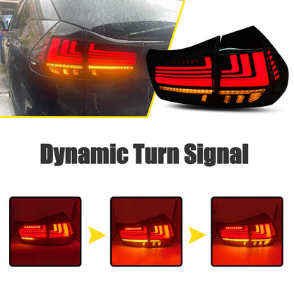 HCMOTION LED Tail Lights For Lexus RX 2003-2009 RX330 RX350 RX400h Start UP Animation