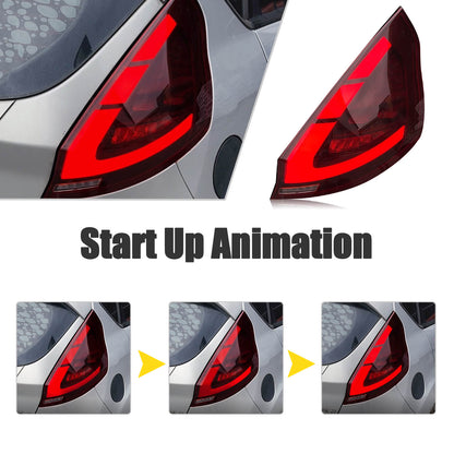 HCMOTION LED Tail Lights For Ford Fiesta 2008-2019