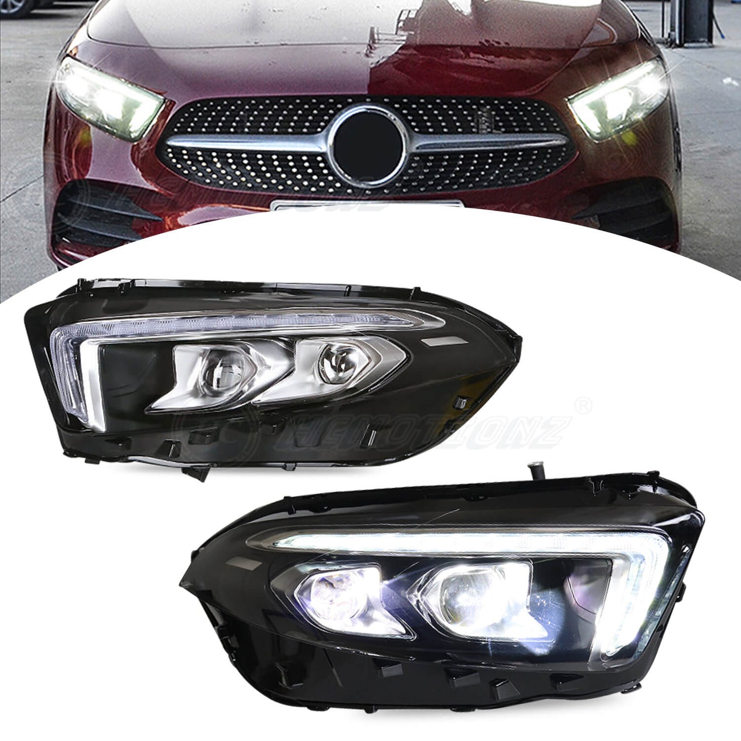 HCMOTION For Mercedes A180 2018-2022 LED Headlights