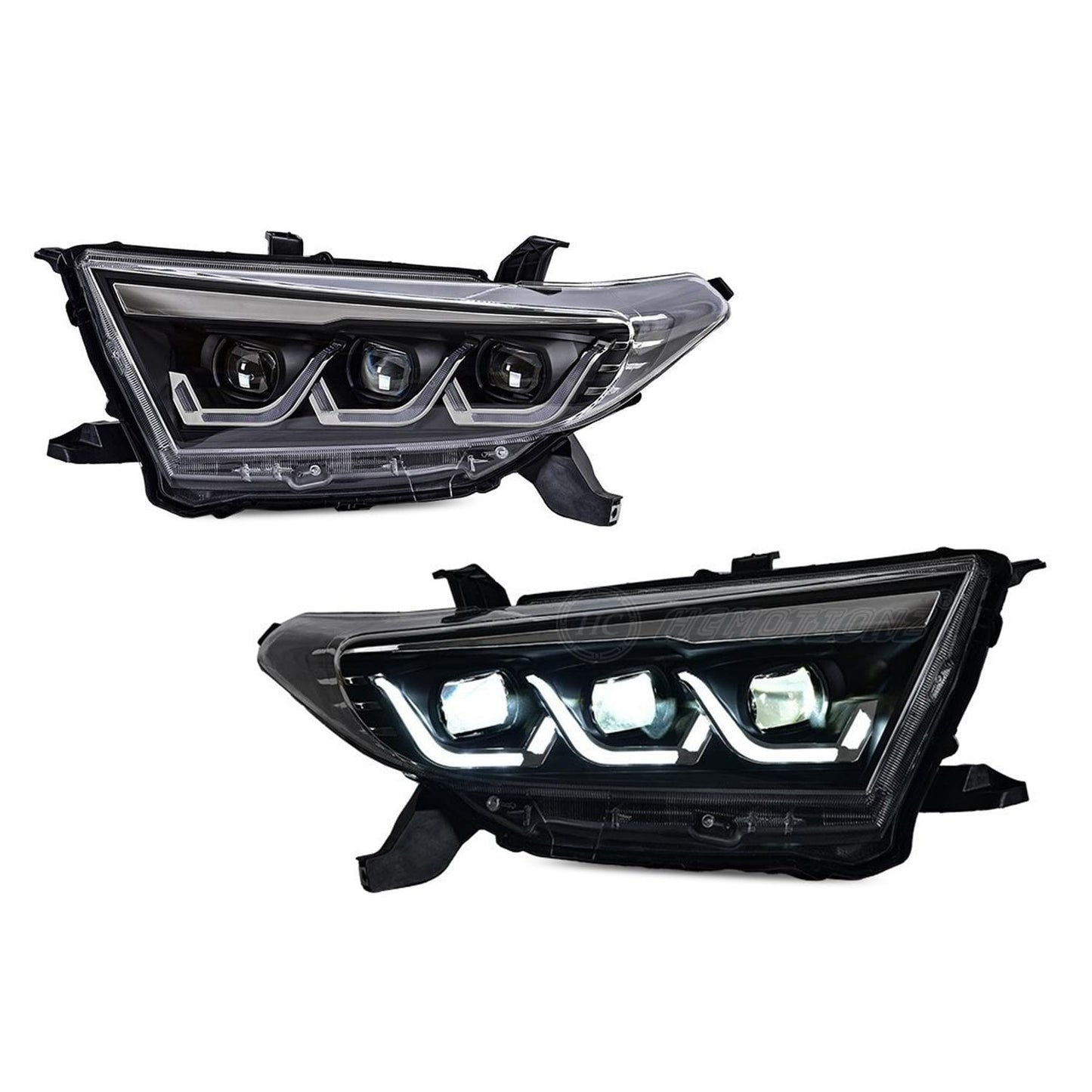 HCMOTION 2011-2013 Toyota Highlander LED Headlights Demon eyes