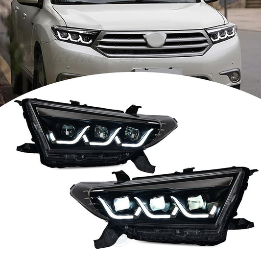 HCMOTION 2011-2013 Toyota Highlander LED Headlights Demon eyes