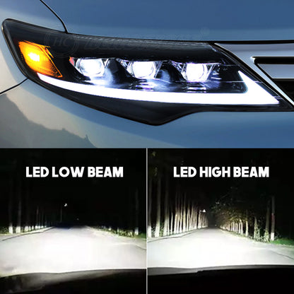 HCMOTION LED Headlights For Toyota Camry 2012-2014 DRL Start UP Animation