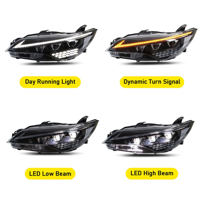 HCMOTION LED Headlights For Toyota Camry 2015-2017 DRL Start UP Animation