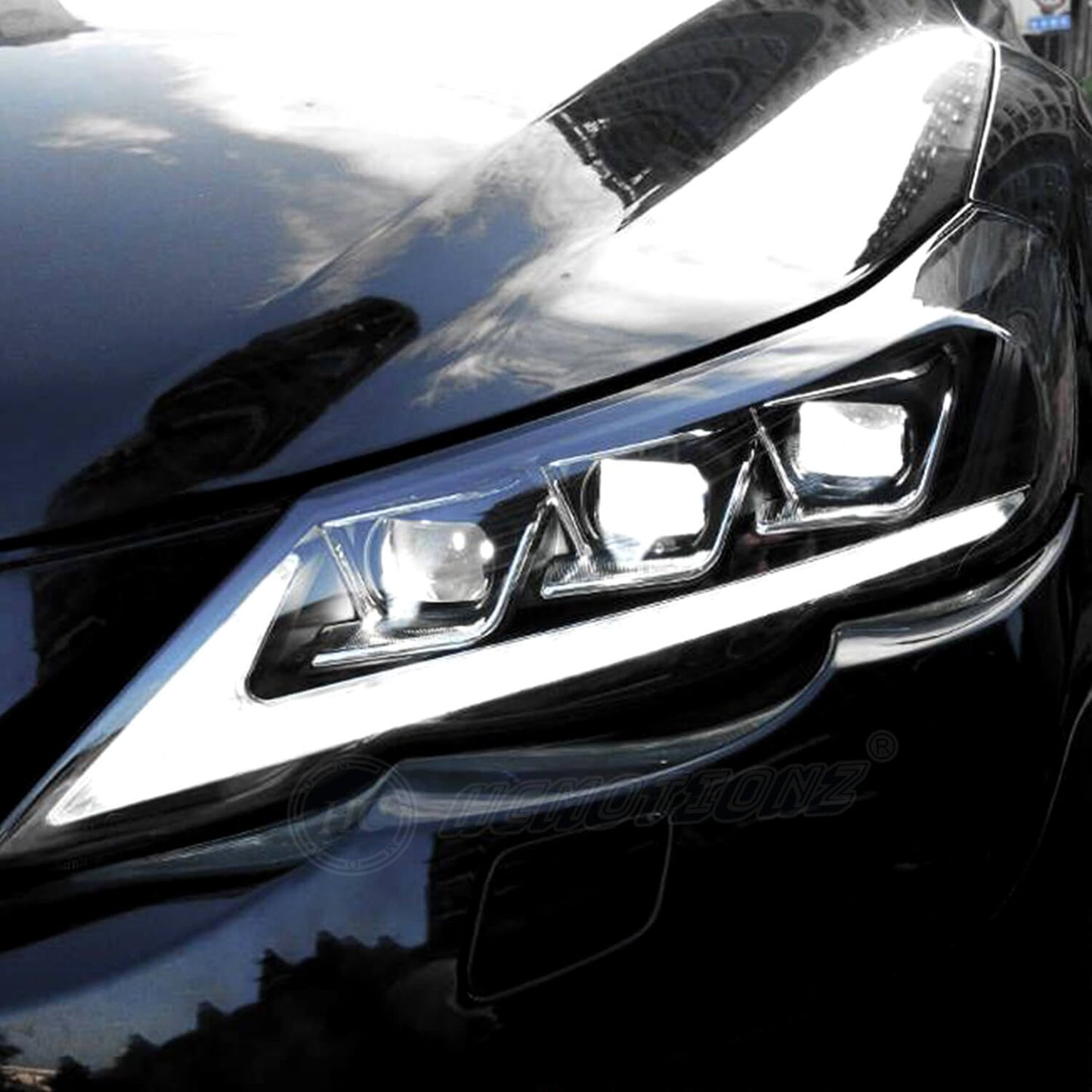 HCMOTION LED Headlights 10-13 For Toyota Mark X /Reiz