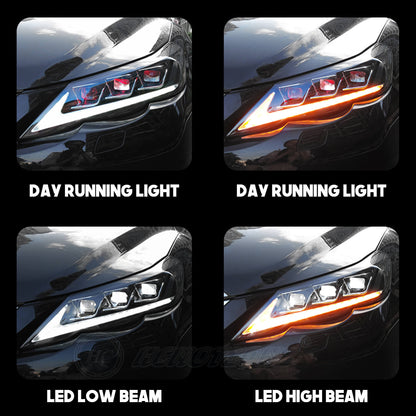 HCMOTION LED Headlights 10-13 For Toyota Mark X /Reiz