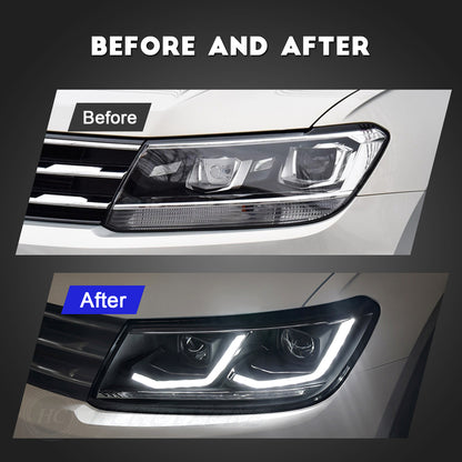 HCMOTION LED Headlights For VW Tiguan 2017-2021