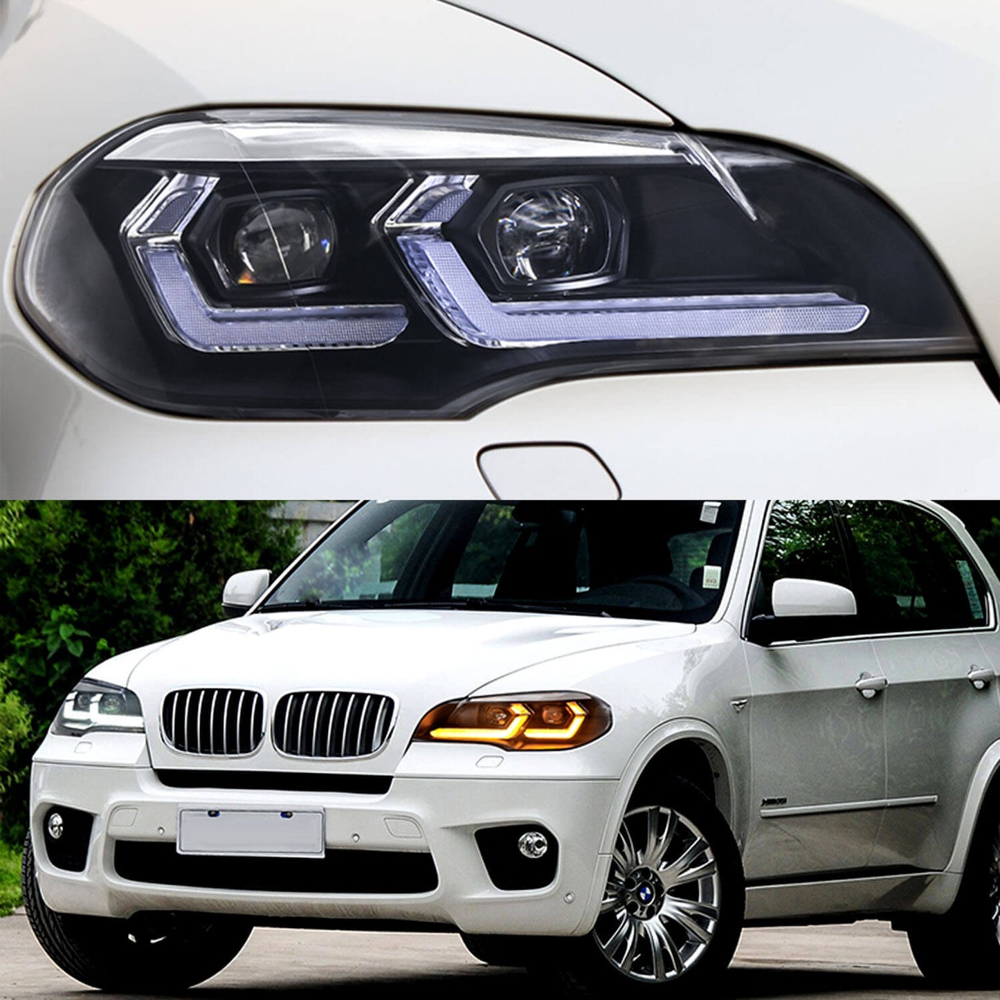 HCMOTION 2007-2013 LED Headlights For BMW X5 E70
