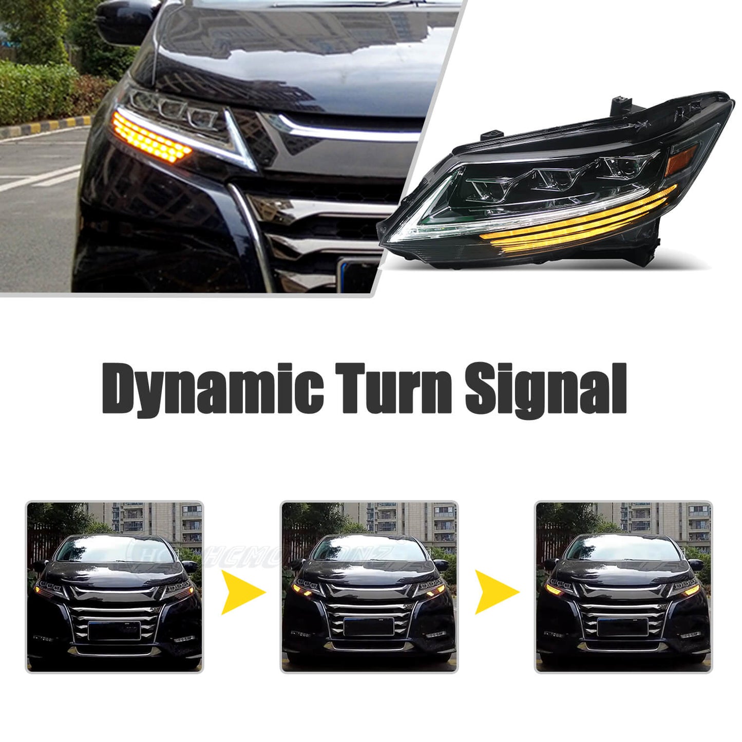 HCMOTION LED Headlights For Honda Odyssey 2013-2021