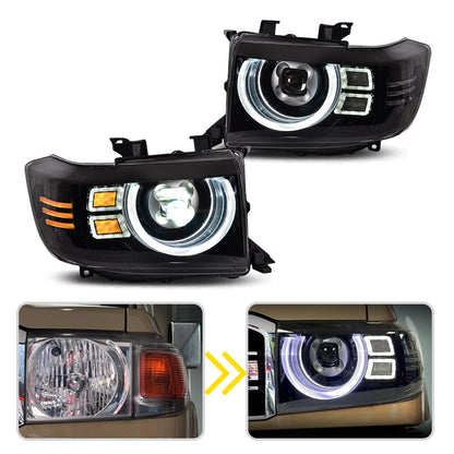 HCMOTION LED Headlights For Toyota Land cruiser 70 series LC70 LC71 LC76 LC79 1984-2023