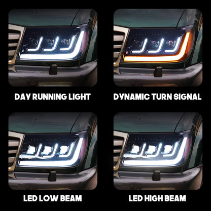 HCMOTION LED Headlights For Toyota Land Cruiser (J100) 1998-2007