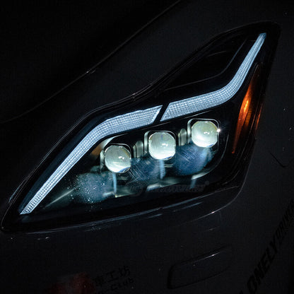 HCMOTION LED Headlights for Infiniti G37 2008-2013 DRL Star Up Animation Q60 Coupe Convertible 2014-2015 Front Lamps