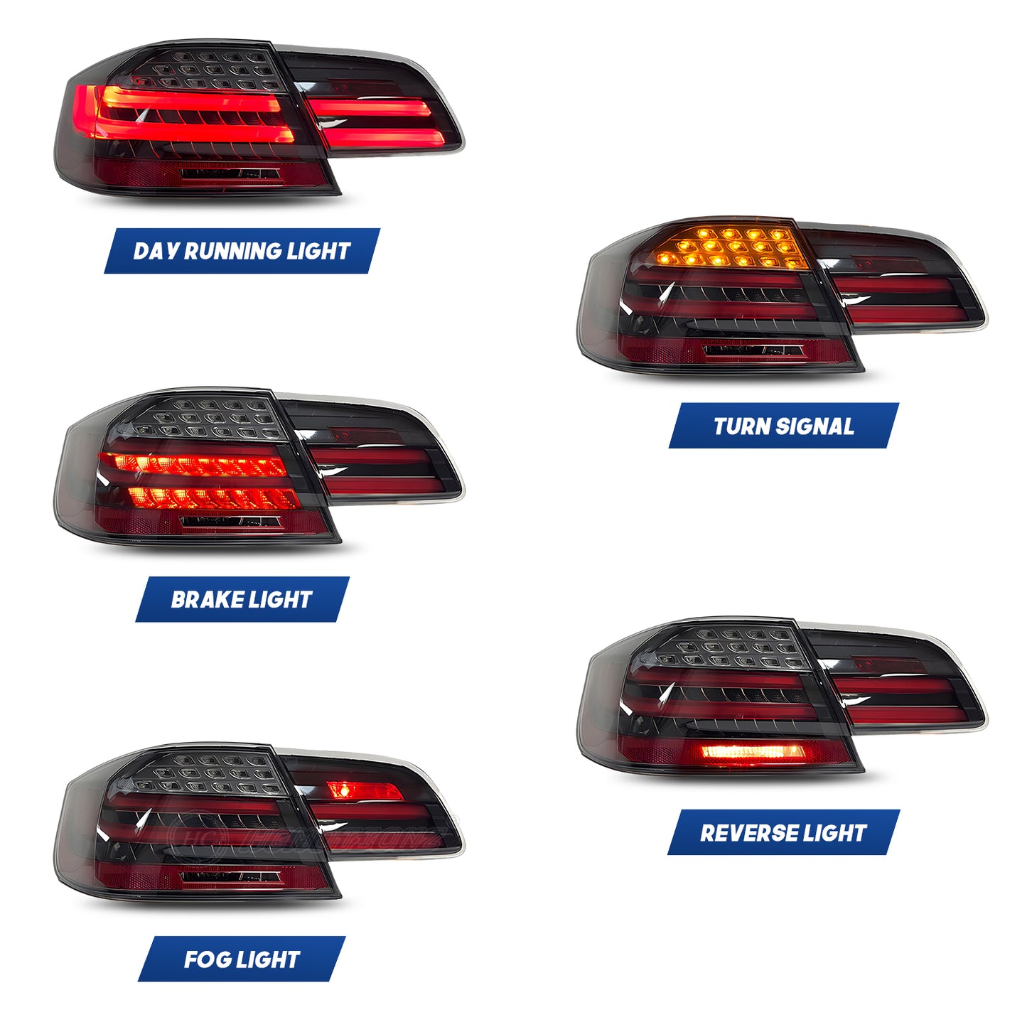 HCMOTION LED Tail Lights for BMW 3 Series M3 E92 2007-2011