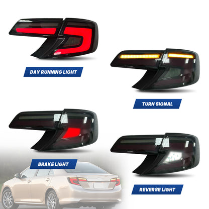 HCMOTION LED Tail Lights for 2012-2014 Toyota Camry Kits