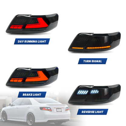 HCMOTION Tail Lights for Toyota Camry 2007-2011USA Version Aurion Xv40 DRL Start up Animation