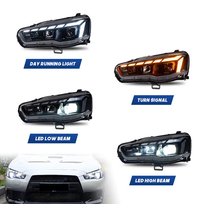 HCMOTION LED Headlights For Mitsubishi Lancer 2008-2017 New Design