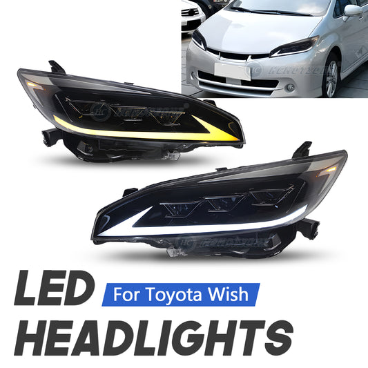 HCMOTIONZ LED Headlights For Toyota Wish 2th Gen AE20 2009-2017
