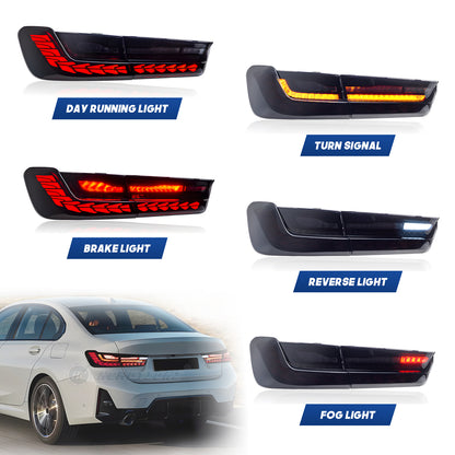 HCMOTION 3 Series Rear Lamps For BMW G20 Sedan M340i 330e 330i M 325Li G80 M3 G28 2019 2020 2021 LED Tail Lights