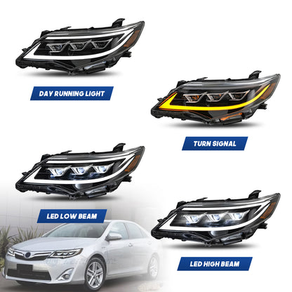 HCMOTION LED Head Lights for Toyota Camry 2012-2014