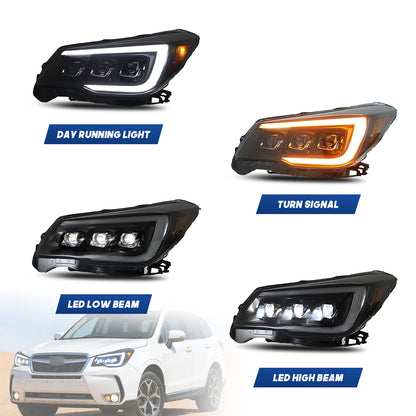 HCMOTION LED Headlights for Subaru Forester 2013-2018