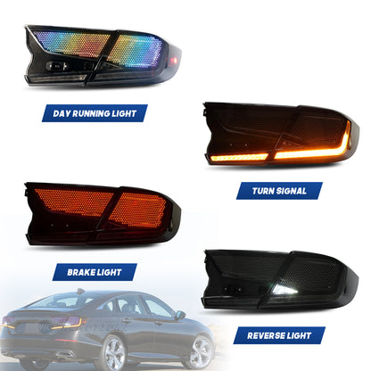 HCMOTIONZ LED RGB Customize Tail Lights for Honda Accord 2018-2022