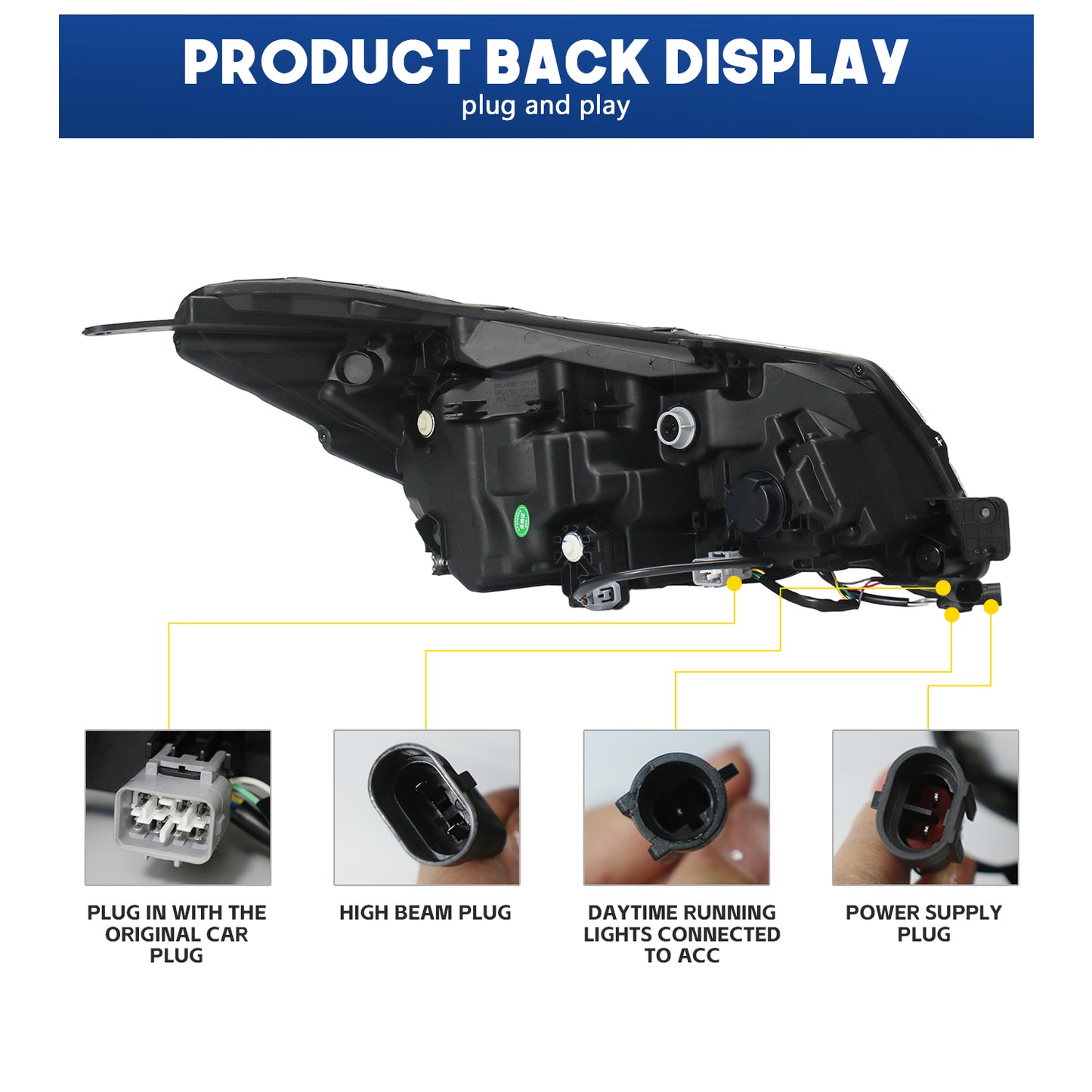 HCMOTION LED Headlights for Subaru Forester 2013-2018