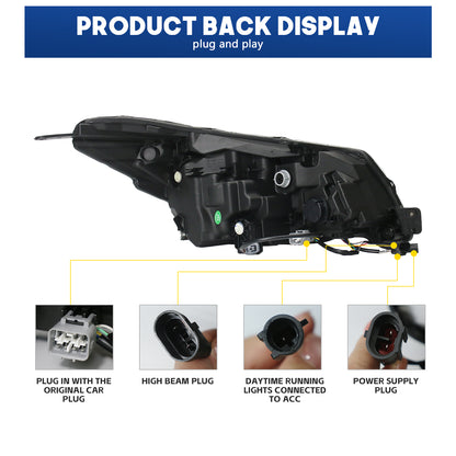HCMOTION LED Headlights for Subaru Forester 2013-2018