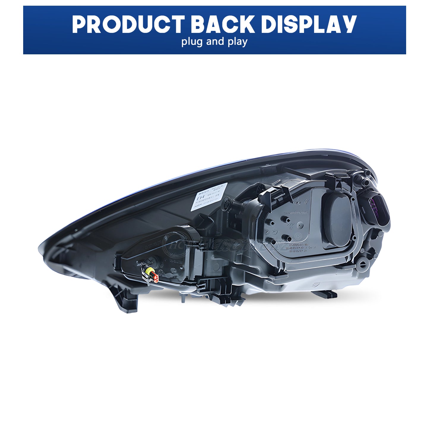 HCMOTIONZ LED Headlights for Porsche Panamera 2009-2016 (970) Blue Light DRL Car Front Lamps Assembly