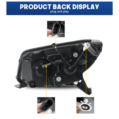 HCMOTIONZ LED Head Lights for Toyota 4Runner 2003-2009 4th Gen Sequential Animation Front Lamps Assembly