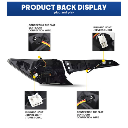 HCMOTION Led Tail Lights For Toyota Corolla Hatchback 2018-2023 DRL Start UP Animation