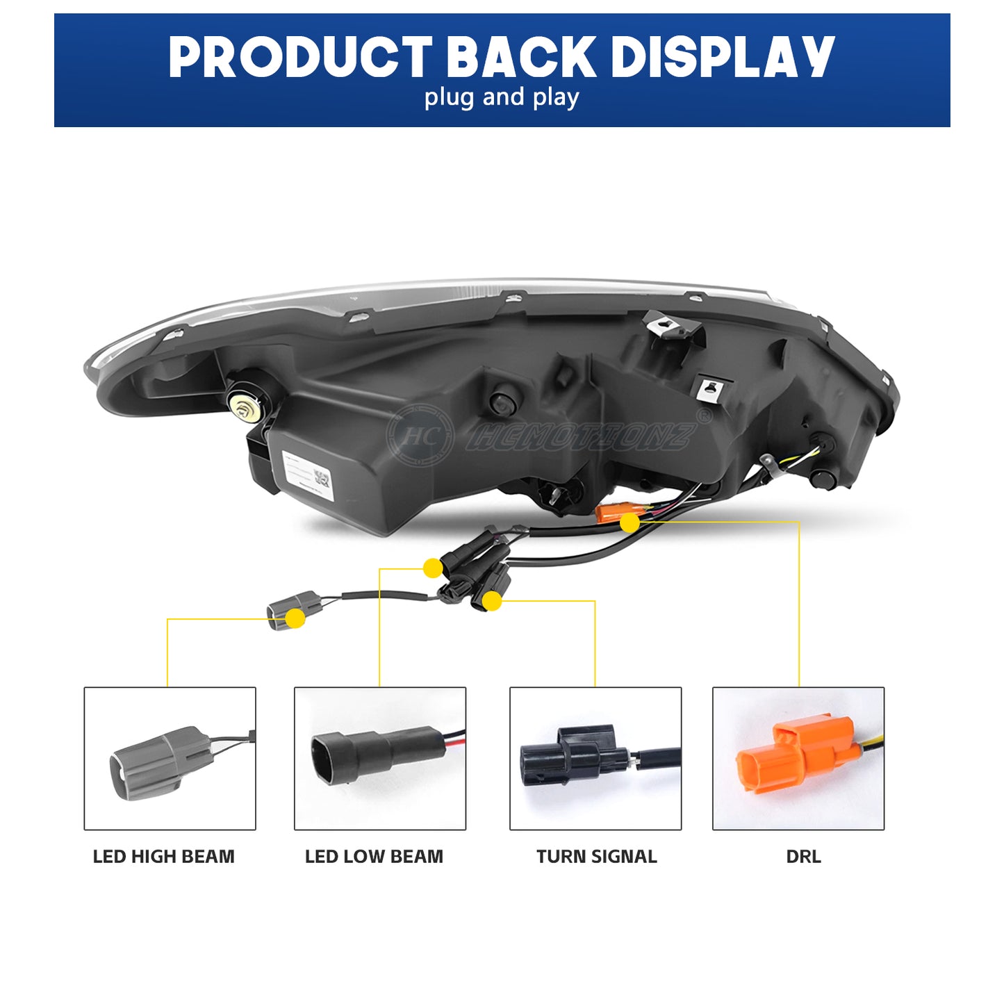 HCMOTION LED Headlights for Honda Civic 2006-2011 DRL Start UP Animation