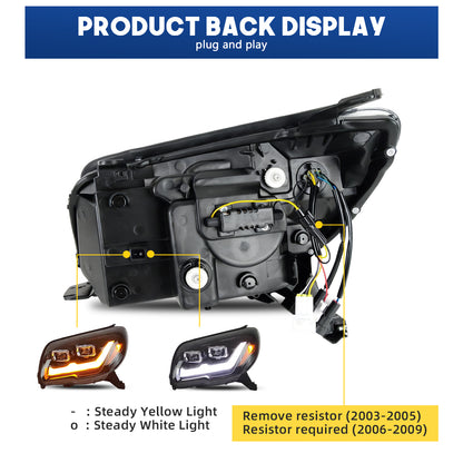 HCMOTIONZ LED Head Lights for Toyota 4Runner 2003-2009 4th Gen