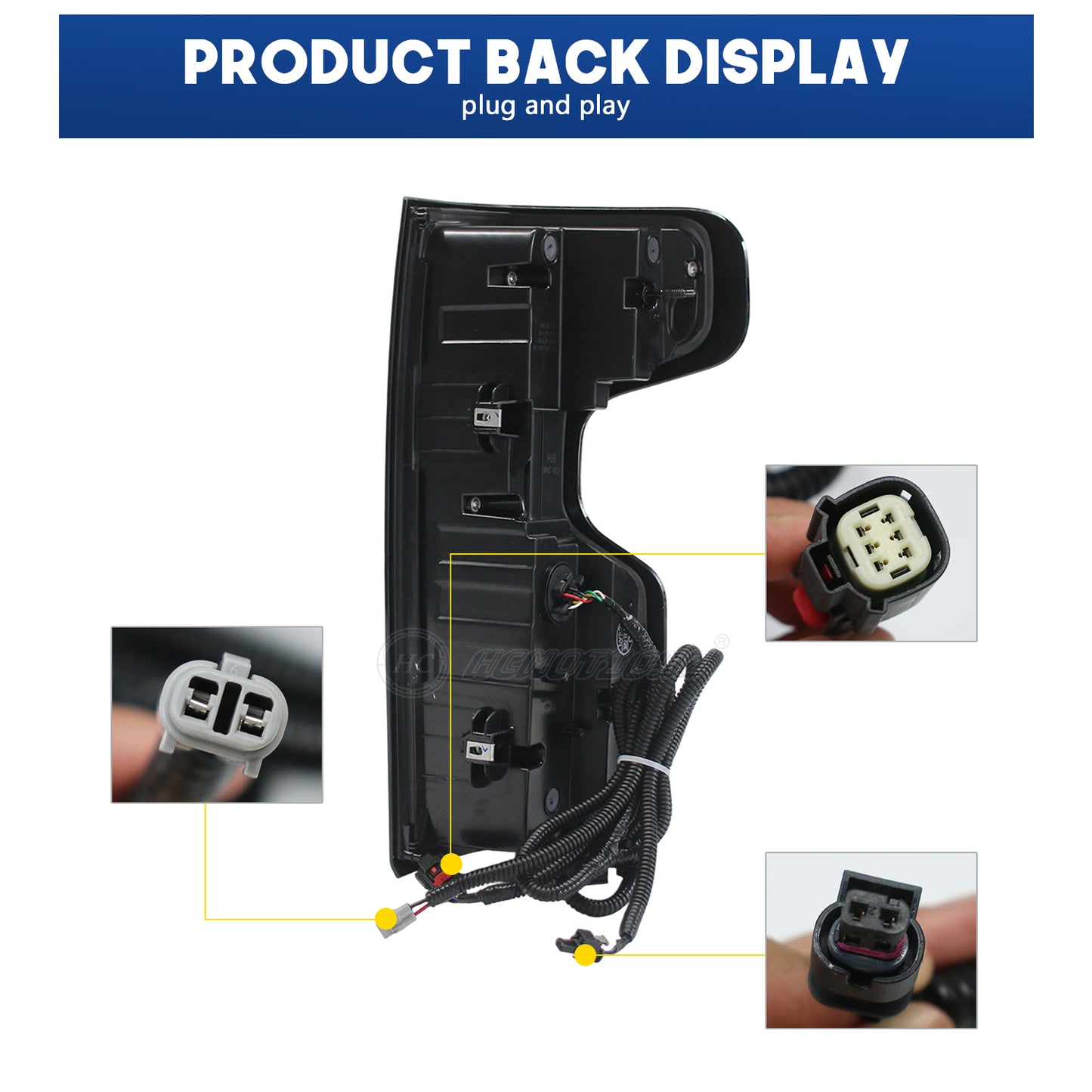 HCMOTIONZ LED Tail Lights for Chevrolet Silverado 2019-2025 1500/2500/3500